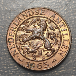 ANTILLAS HOLANDESAS NETHERLANDS ANTILLES 2 1/2 CENT 1965 SC UNC