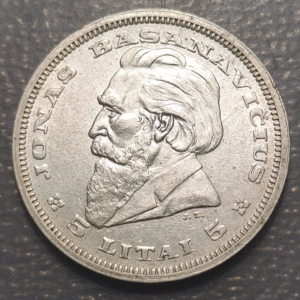 LITUANIA LITHUANIA 5 LITAI 1936 EBC