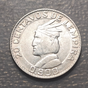 HONDURAS 20 CENTAVOS 1952 EBC/EBC+