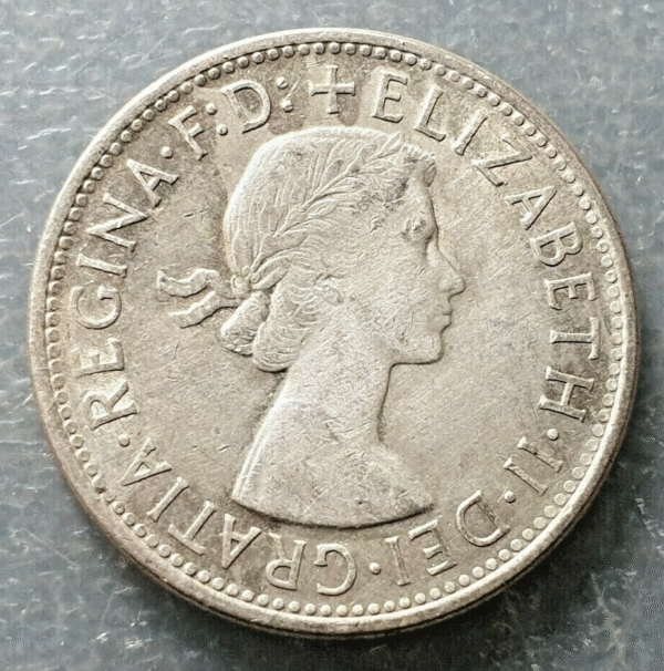 AUSTRALIA ELZABETH I 1 FLORIN 1954 MBC - Imagen 2