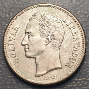 VENEZUELA 2 BOLIVARES 1929 EBC