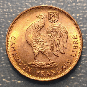 CAMERUN FRANCES FRENCH CAMEROON 50 CENTIMES 1943 KM 6 SC UNC