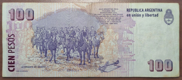 ARGENTINA 100 PESOS 2003 P 357a MBC - Imagen 2