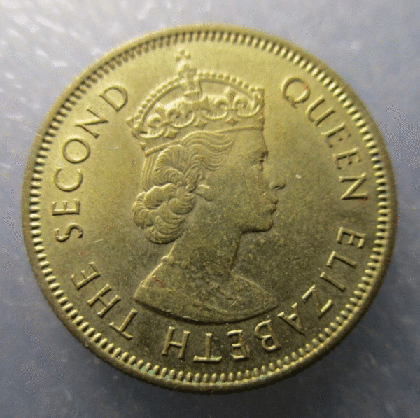 CHINA HONG KONG ELIZABETH II 10 CENTS 1972 NICKEL-BRASS SC- MANCHITA - Imagen 2