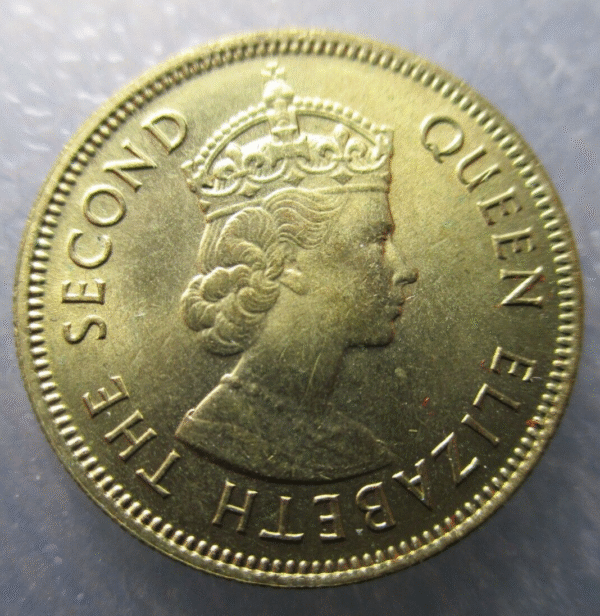 CHINA HONG KONG ELIZABETH II 10 CENTS 1979 NICKEL-BRASS SC - Imagen 2