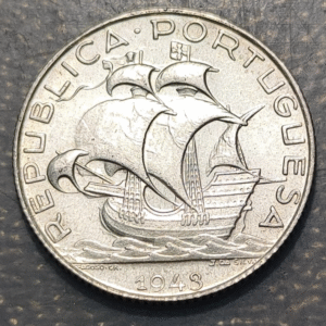 PORTUGAL 2,5 ESCUDOS 1943 SC UNC