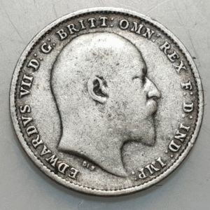 GRAN BRETAÑA GREAT BRITAIN INGLATERRA EDWARD VII EDUARDO VII 3 PENCE 1902 MBC