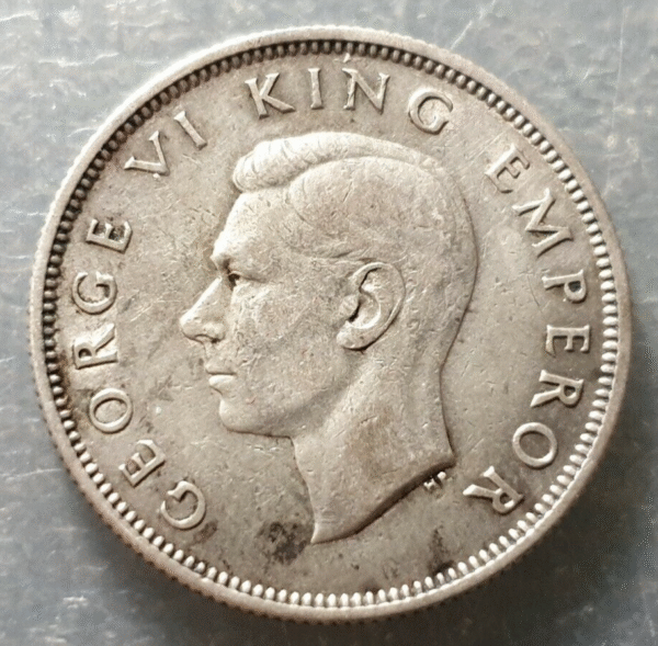 NEW ZEALAND NUEVA ZELANDA GEORGE VI 1 FLORIN 1937 KIWI MBC - Imagen 2