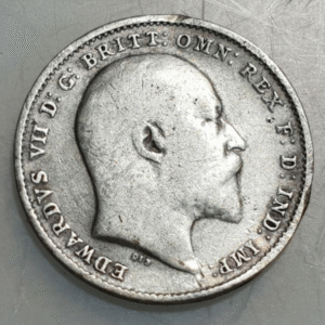 GRAN BRETAÑA GREAT BRITAIN INGLATERRA EDWARD VII EDUARDO VII 3 PENCE 1910 MBC
