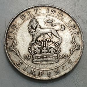 GRAN BRETAÑA GREAT BRITAIN INGLATERRA GEORGE V 6 PENCE 1920 MBC