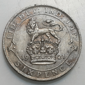 GRAN BRETAÑA GREAT BRITAIN INGLATERRA GEORGE V 6 PENCE 1921 EBC-