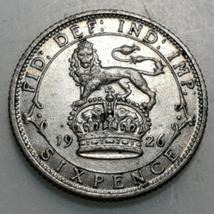 GRAN BRETAÑA GREAT BRITAIN INGLATERRA GEORGE V 6 PENCE 1926 EBC-/EBC