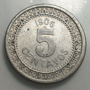 MEXICO 5 CENTAVOS 1906 MBC