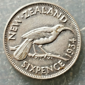 NEW ZEALAND NUEVA ZELANDA GEORGE V 6 PENCE MBC+