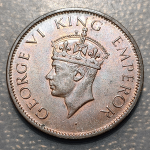 INDIA BRITANICA BRITISH INDIA GEORGE VI 1/4 ANNA - ONE QUARTER ANNA 1942 SC-/SC