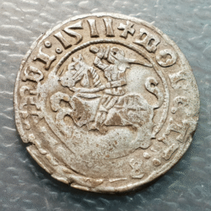POLAND LITHUANIA SIGISMUND I ZYGMUNT I 1/2 GROSZ 1511 VILNIUS VILNA WILNO