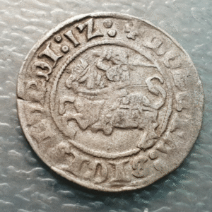 POLAND LITHUANIA SIGISMUND I ZYGMUNT I STARY 1/2 GROSZ 1512 VILNIUS VILNA WILNO