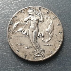 ALEMANIA MEDALLA CALENDARIO DOMINGOS 1955 SONNTAGE ZODIACO VENUS 40 mm BRONCE