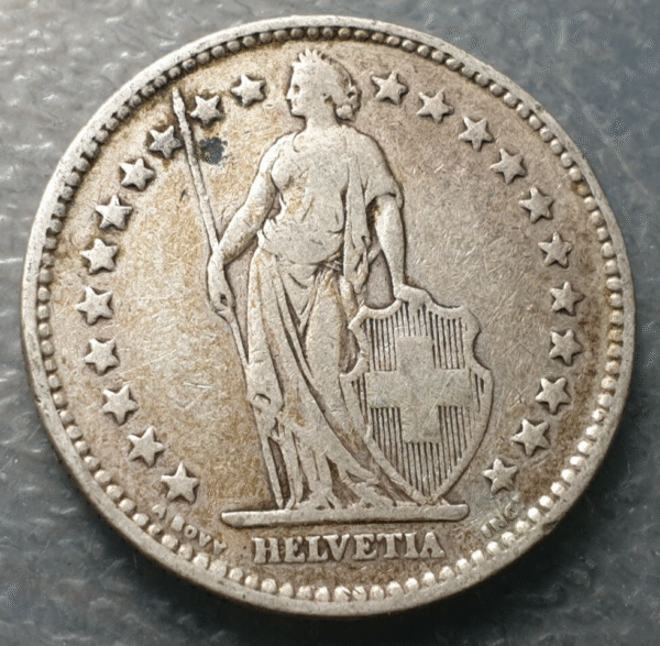 SUIZA SWITZERLAND 2 FRANCOS 2 FRANCS 1920 B BC+ - Imagen 2