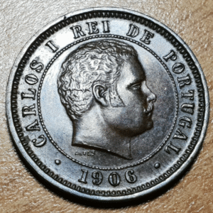 PORTUGAL CARLOS I 5 REIS 1906 EBC/EBC+