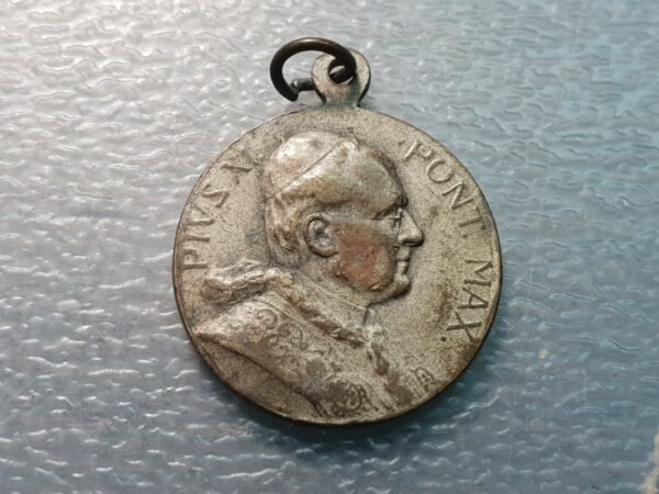 MEDALLA RELIGIOSA PAPA PIO XI / BASILICA DE SAN PEDRO ROMA 26X21 mm - Imagen 2