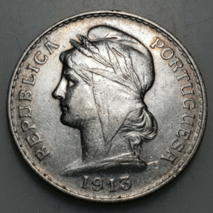 PORTUGAL REPUBLICA 50 CENTAVOS 1913 EBC-