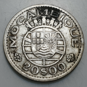 MOZAMBIQUE PORTUGUES 20 ESCUDOS 1955 MBC
