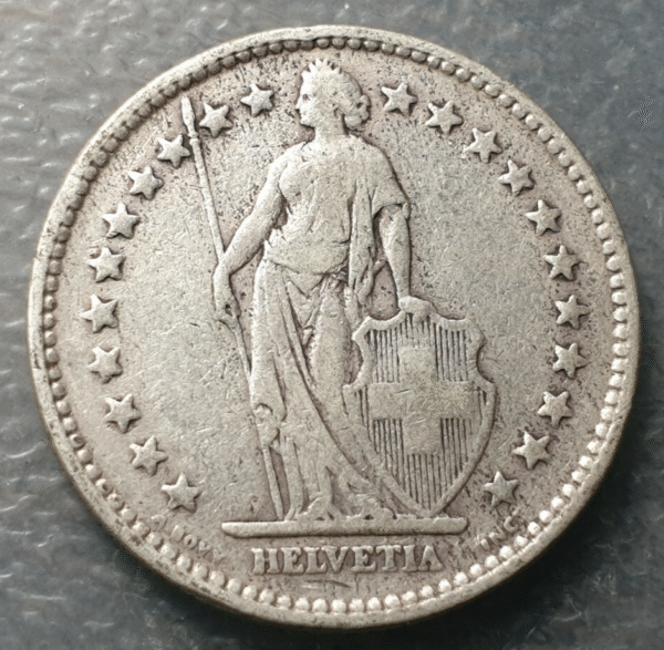 SUIZA SWITZERLAND 2 FRANCOS 2 FRANCS 1920 B BC+ - Imagen 2