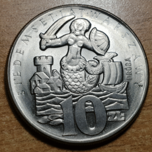 POLONIA 10 ZLOTYCH 1965 PRUEBA PATTERN PROBA NICKEL ESCASA