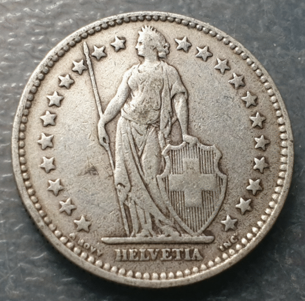 SUIZA SWITZERLAND 2 FRANCOS 2 FRANCS 1920 B MBC-/MBC - Imagen 2