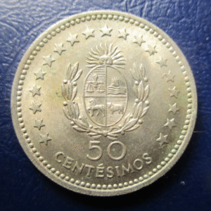 URUGUAY 50 CENTESIMOS 1960 ARTIGAS SC-