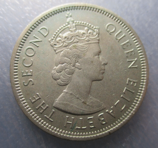 CHINA HONG KONG ELIZABETH II 1 DOLLAR 1973 COPPER-NICKEL EBC/EBC+ - Imagen 2