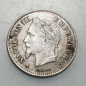 FRANCIA FRANCE NAPOLEON III 20 CENTIMES 1867 A PARIS MBC/MBC+
