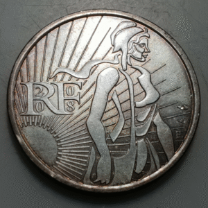 FRANCIA FRANCE 5 EURO 2008 EBC PLATA