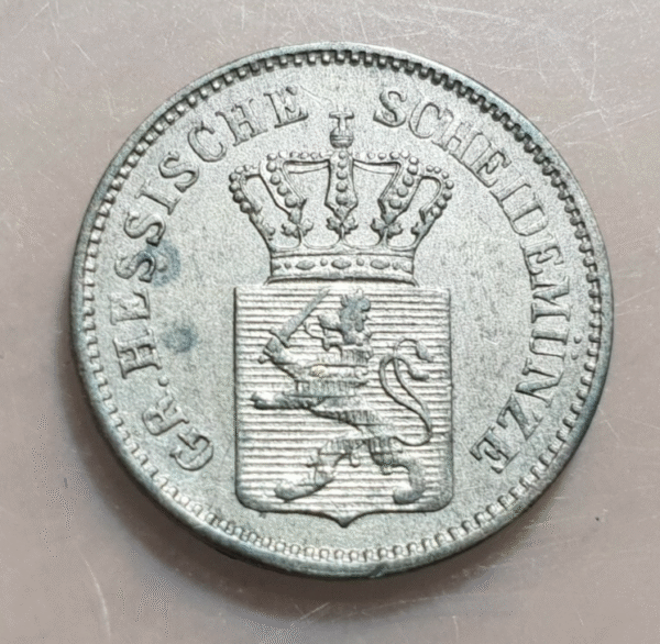 ALEMANIA GERMANY HESSE DARMSTADT 1 KREUZER 1871 KM 339 EBC+
