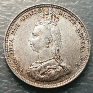 GRAN BRETAÑA GREAT BRITAIN INGLATERRA UK VICTORIA SHILLING 1887 EBC+