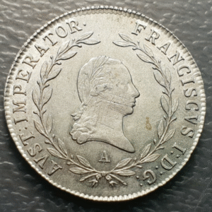 AUSTRIA FRANZ I( II) FRANCISCO I (II) 20 KREUZER 1812 A EBC++/SC- RAYITAS AJUSTE
