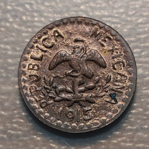 MEXICO PUEBLO Y OCAMPO 2 CENTAVOS 1915 EBC/EBC+