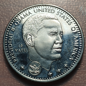 VANUATU 10 VATU 2009 OBAMA SC UNC