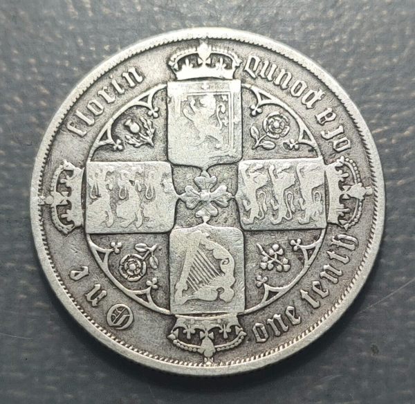 GREAT BRITAIN GRAN BRETAÑA VICTORIA FLORIN 1887 BC - Imagen 2