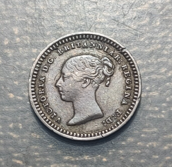 GREAT BRITAIN GRAN BRETAÑA VICTORIA 1 1/2 PENNY 1843 MBC/MBC+