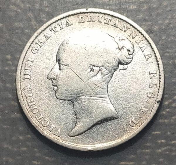 GREAT BRITAIN GRAN BRETAÑA VICTORIA 6 PENCE 1844 BC/BC+