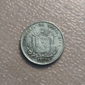 COSTA RICA 5 CENTAVOS 1889 MBC/MBC+