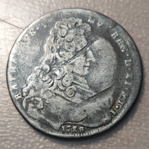 ITALIA MODENA RENALDO DIESTE (1706-1737) 1/2 DUCATO 1728 ESCASA