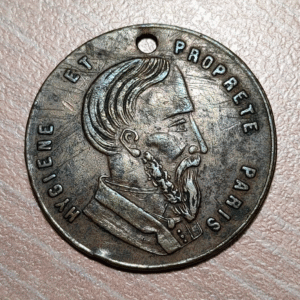 FRANCIA MEDALLA 1867 EXPOSICION UNIVERSAL HIGIENE Y LIMPIEZA PARIS