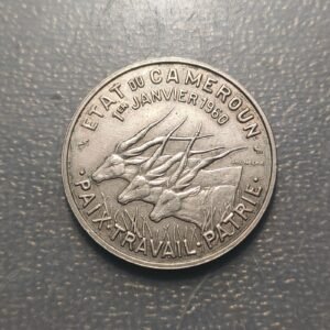 REPUBLICA CAMERUN CAMEROUN REPUBLIC 50 FRANCS 50 FRANCOS 1960 KM 13