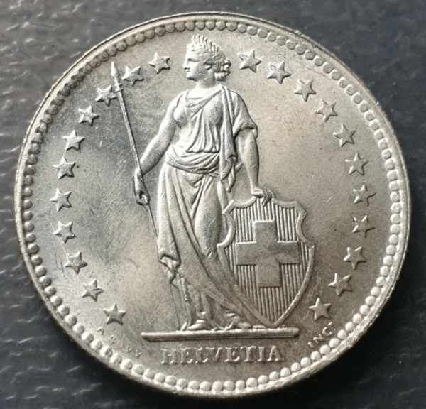 SUIZA SWITZERLAND 2 FRANCOS 2 FRANCS 1944 B SC UNC - Imagen 2