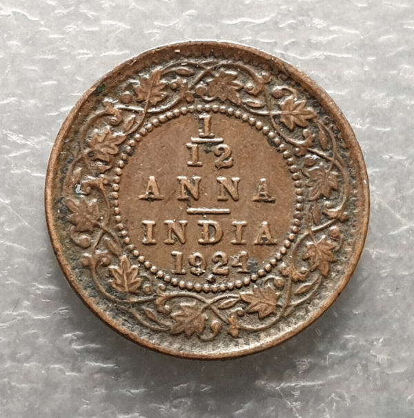 INDIA BRITANICA BRITISH INDIA GEORGE V 1/12 ANNA 1924. MBC-/MBC