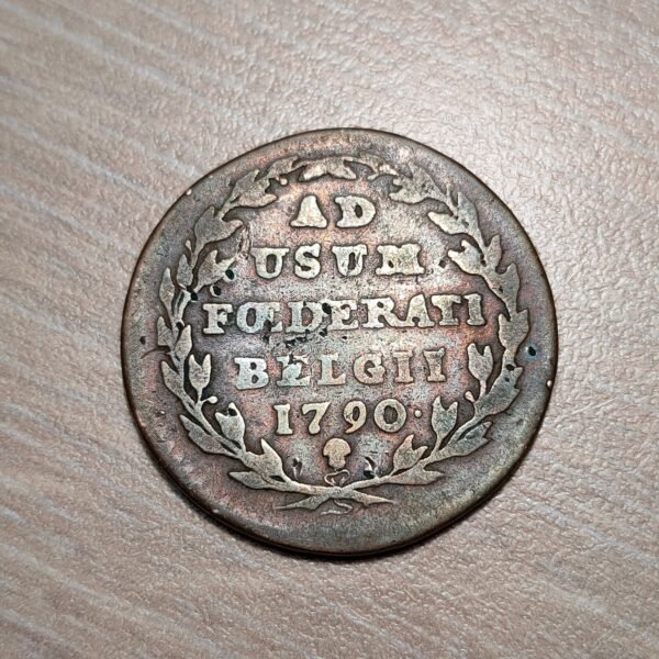 PAISES BAJOS AUSTRIA BELGICA BELGIUM NETHERLANDS 2 HARDS 2 OORDEN 1790 2,52g - Imagen 2