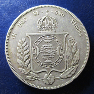 BRASIL BRAZIL 1000 REIS 1865